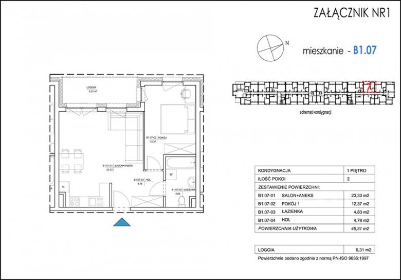 Apartament nr. B1.07